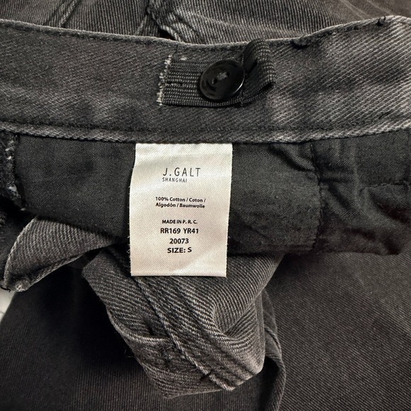 J. Galt Shanghai Black Straight Leg Jeans Women's Size S Washed‎ Denim High Rise - Picture 7 of 10